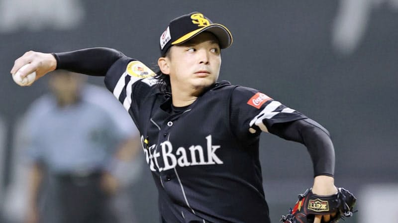 ソフトバンクの東浜投手=共同 ソフトバンクの東浜投手=共同