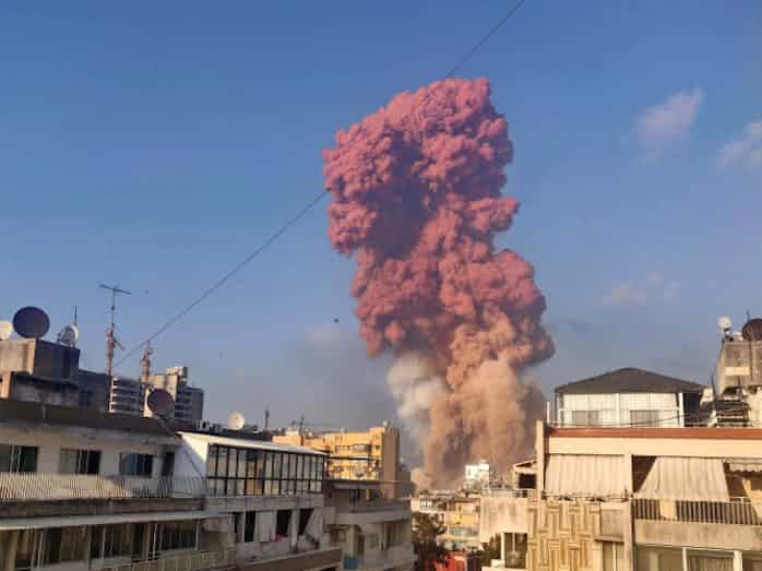 ベイルートの爆発 広島原爆10分の1 硝酸系原因か 日本経済新聞