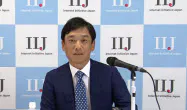 オンライン会見に出席したIIJの矢吹重雄MVNO事業部長 オンライン会見に出席したIIJの矢吹重雄MVNO事業部長