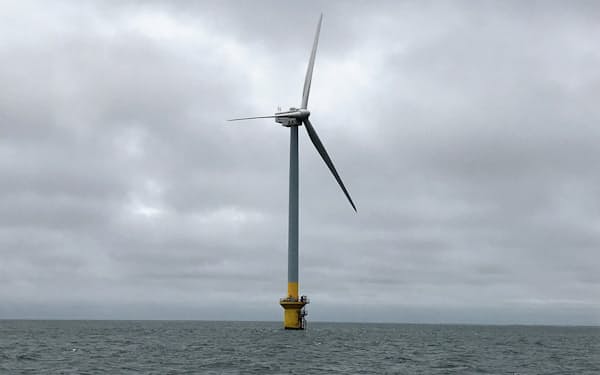 千葉県の銚子沖で東京電力リニューアブルパワーが運営する洋上風力発電所
