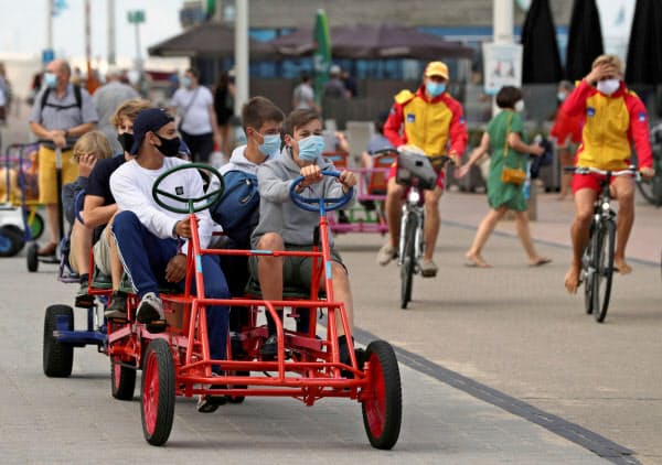 ベルギーでは再び感染者数が増えている(18日)=ロイター