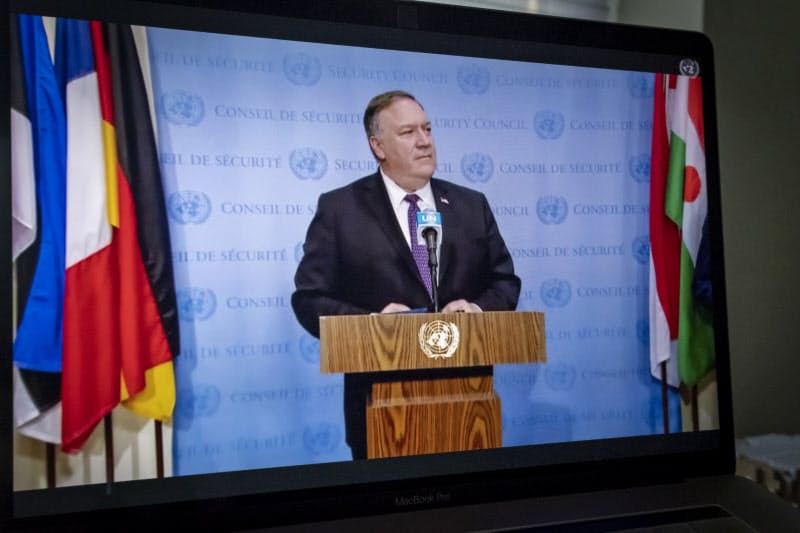 安保理は米主張のイラン制裁復活に反対した=国連提供 安保理は米主張のイラン制裁復活に反対した=国連提供