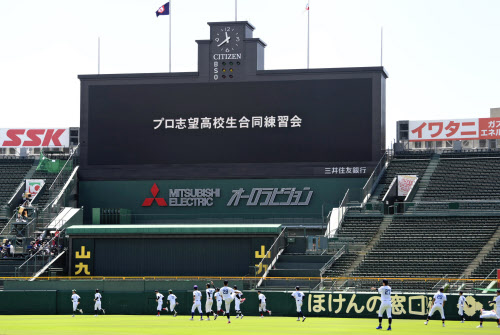 プロ野球志望の高3が練習会 甲子園球場でアピール機会 日本経済新聞