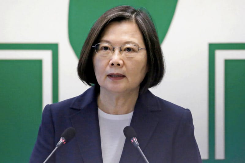 台湾の蔡英文(ツァイ・インウェン)総統は米国との自由貿易協定(FTA)交渉に意欲を見せる。 台湾の蔡英文(ツァイ・インウェン)総統は米国との自由貿易協定(FTA)交渉に意欲を見せる。