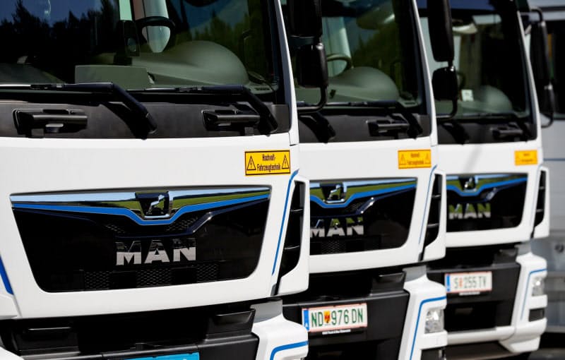 MANは電気トラックやデジタル化への投資負担が重い=ロイター MANは電気トラックやデジタル化への投資負担が重い=ロイター