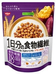 日清シスコが発売するシリアル。異なる2種類の食物繊維を配合した 日清シスコが発売するシリアル。異なる2種類の食物繊維を配合した