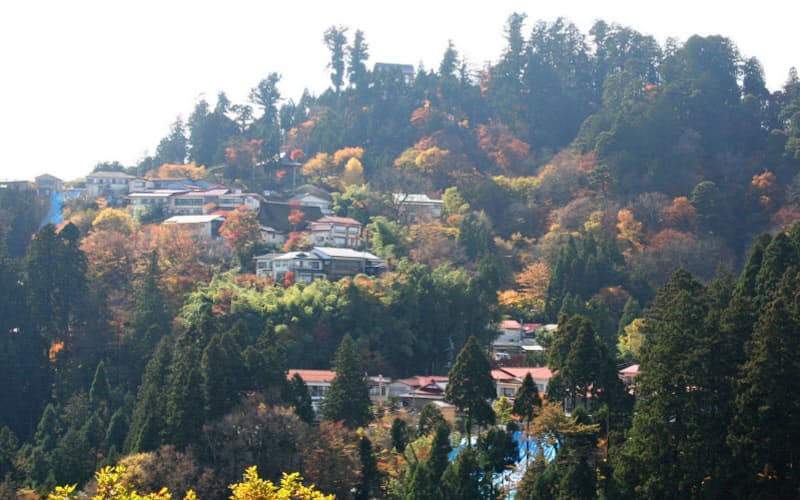 山頂付近に集まる宿坊でワーケーションができるようにする 山頂付近に集まる宿坊でワーケーションができるようにする