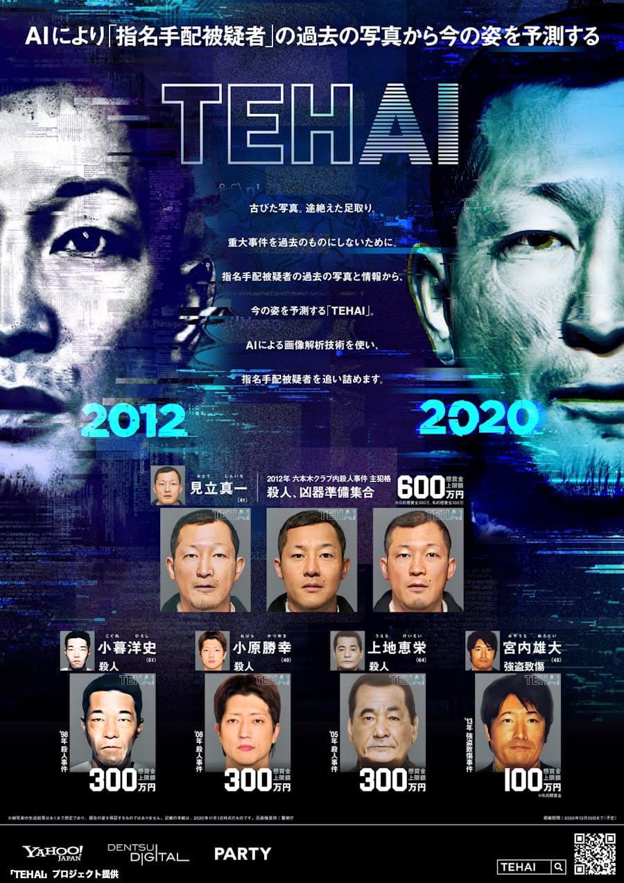 手配容疑者の顔 Aiで推測 警察庁が民間と連携 日本経済新聞