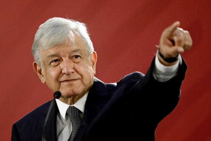 メキシコのロペスオブラドール大統領=ロイター メキシコのロペスオブラドール大統領=ロイター