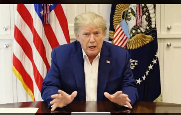 3日、トランプ米大統領は「11月の大統領選に向けた選挙活動をやり遂げたい」と強調した=トランプ氏のツイッターより