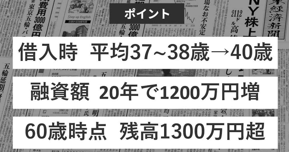 住宅ローンの完済年齢 なぜ上昇 日本経済新聞