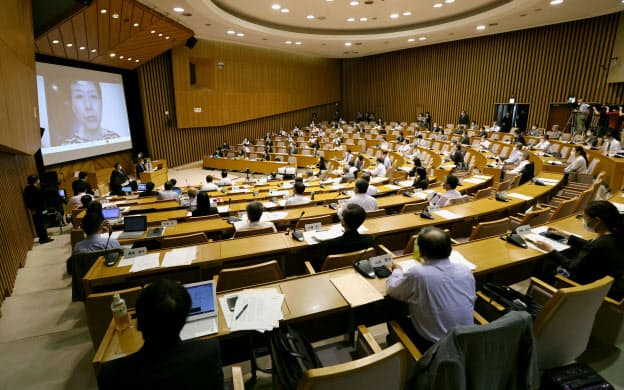 2日、都内で開かれた日本学術会議の総会=共同 2日、都内で開かれた日本学術会議の総会=共同