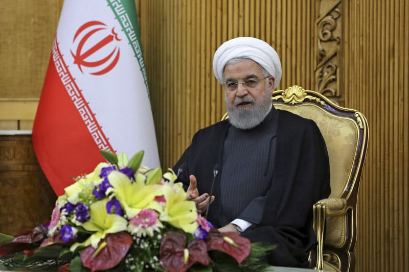 イランのロウハニ大統領=AP イランのロウハニ大統領=AP