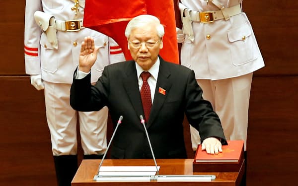 2018年には国家主席を兼務したグエン・フー・チョン共産党書記長=ロイター