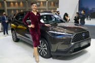 トヨタ自動車はタイで販売シェアが首位(7月、バンコクの自動車展示会) トヨタ自動車はタイで販売シェアが首位(7月、バンコクの自動車展示会)