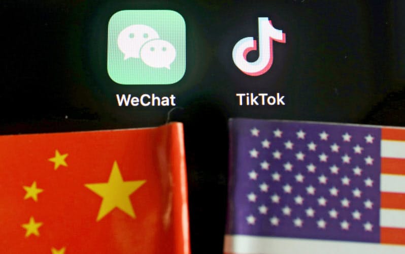 個人データの管理を厳格化する新法には、中国企業への強硬姿勢を強める米国へ対抗する姿勢がにじむ=ロイター 個人データの管理を厳格化する新法には、中国企業への強硬姿勢を強める米国へ対抗する姿勢がにじむ=ロイター