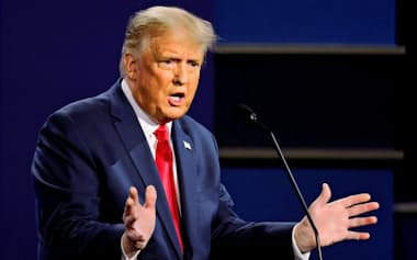 強硬外交の成果を強調したトランプ氏=ロイター