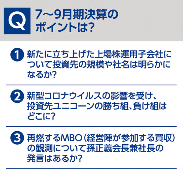 9日決算発表 丸わかりソフトバンクgファンド 日本経済新聞