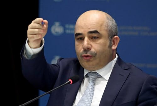 トルコ中央銀行のウイサル総裁=ロイター