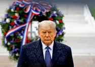 米紙ニューヨーク・タイムズは、トランプ米大統領が次期大統領選に立候補する計画だと報じた=ロイター 米紙ニューヨーク・タイムズは、トランプ米大統領が次期大統領選に立候補する計画だと報じた=ロイター