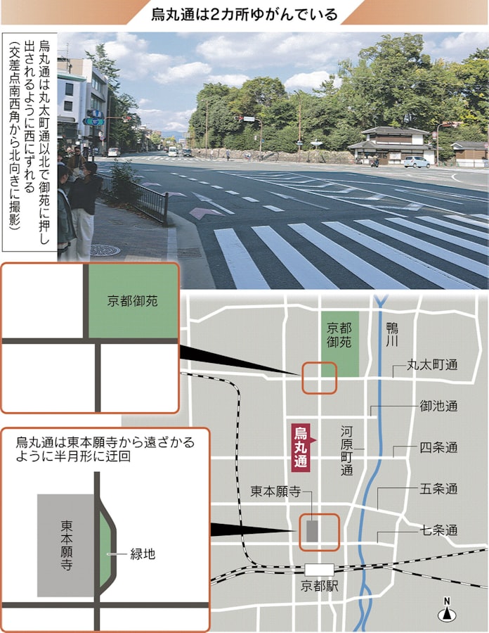 京都の道路 碁盤の目にズレ 都市整備にせめぎ合い 日本経済新聞 京都の道路 碁盤の目にズレ 都市整備にせめぎ合い 日本経済新聞