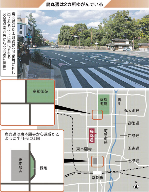 京都の道路 碁盤の目にズレ 都市整備にせめぎ合い 日本経済新聞