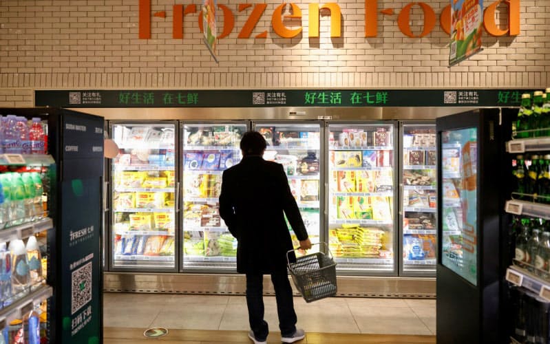 中国各地で輸入冷凍食品に対する検査が強化されている=ロイター 中国各地で輸入冷凍食品に対する検査が強化されている=ロイター