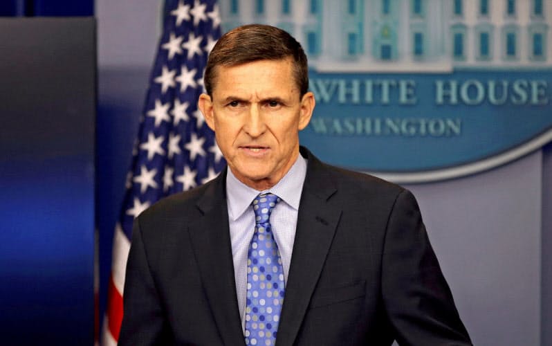 マイケル・フリン氏はトランプ米政権で初代大統領補佐官(国家安全保障担当)を務めた=ロイター マイケル・フリン氏はトランプ米政権で初代大統領補佐官(国家安全保障担当)を務めた=ロイター
