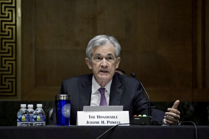 FRBのパウエル議長=ロイター FRBのパウエル議長=ロイター