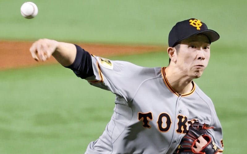 日本シリーズ第4戦で力投する戸郷。3試合に登板し敢闘選手賞を受賞した=共同
日本シリーズ第4戦で力投する戸郷。3試合に登板し敢闘選手賞を受賞した=共同