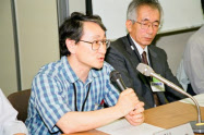 「はやぶさ」は2003年5月9日に打ち上げられた(左が川口氏)