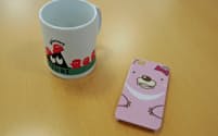 スズリで作れるマグカップとiPhoneケースの制作例