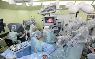 手術支援ロボット「ダヴィンチ」を使った胃がん手術（藤田保健衛生大学病院）