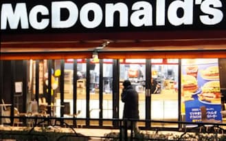 異物混入問題でマクドナルド店舗は売り上げ減が続く（東京都内の店舗）