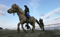 乗馬や馬の世話をして過ごす粟島浦小中学校の「留学生」