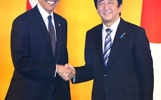 昨年4月の日米首脳会談は和やかなムードに包まれたが…（東京・元赤坂の迎賓館）