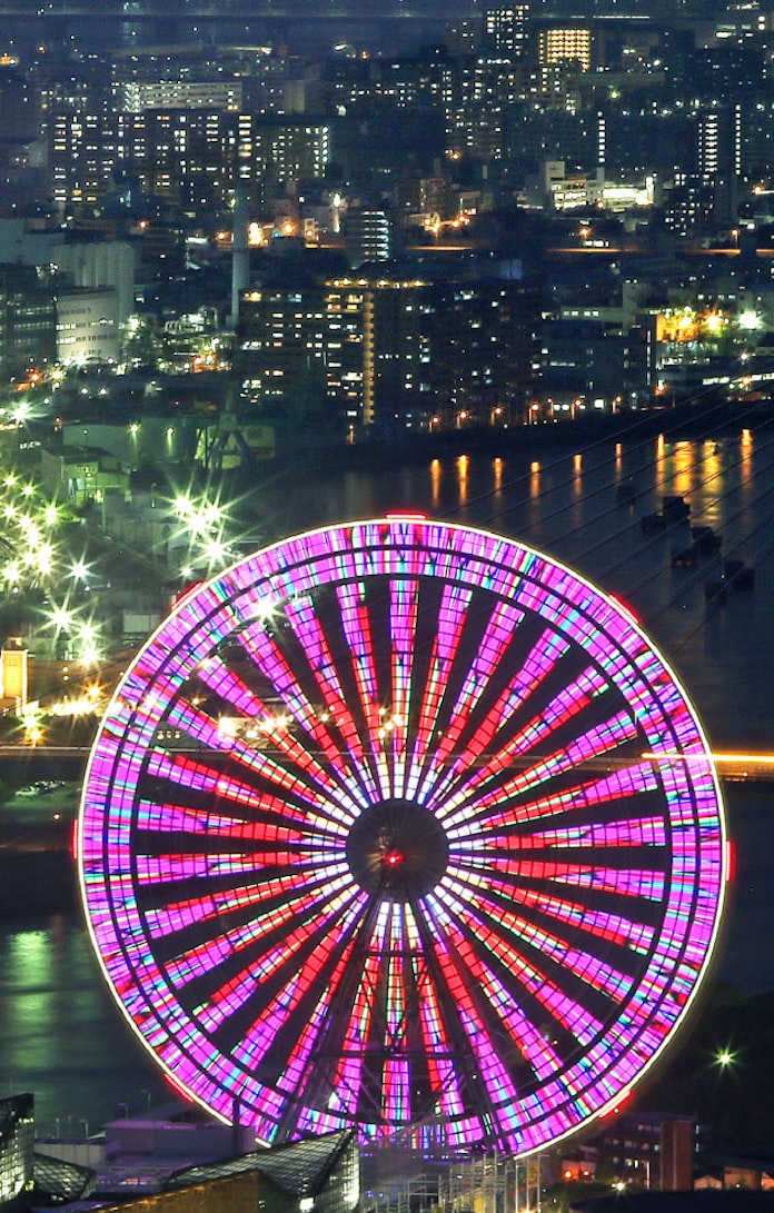 はればれ 百面相輝く 天保山大観覧車 未来への百景 日本経済新聞 はればれ 百面相輝く 天保山大観覧車 未来への百景 日本経済新聞