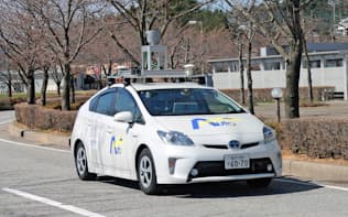 金沢大学は石川県珠洲市で自動運転車を一般道で走らせる実験を重ねている