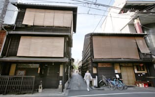 間口の狭さは400年前の節税策の名残（京都市内）