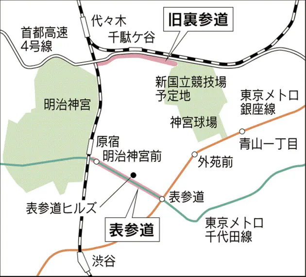 裏参道はどこに 表参道駅に移転 改称の歴史 Nikkei Style 裏参道はどこに 表参道駅に移転 改称の歴史 Nikkei Style