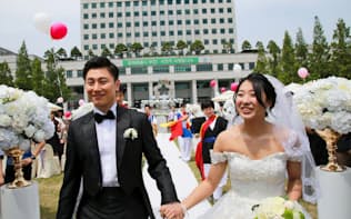 韓国・富川市で結婚式を挙げた日韓カップル