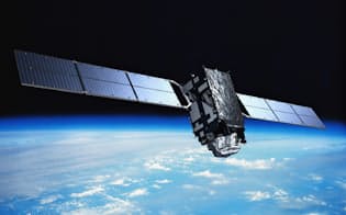 準天頂衛星の初号機「みちびき」のイメージ（三菱電機提供）