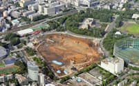 新国立競技場の建設予定地（東京都新宿区）