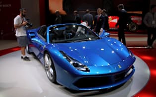 フェラーリは株式市場でも高い人気を示した（9月のフランクフルト国際自動車ショー）
