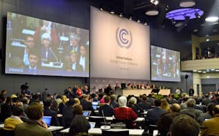 19日、ドイツ・ボンで開幕した国連気候変動枠組み条約の特別作業部会（共同）