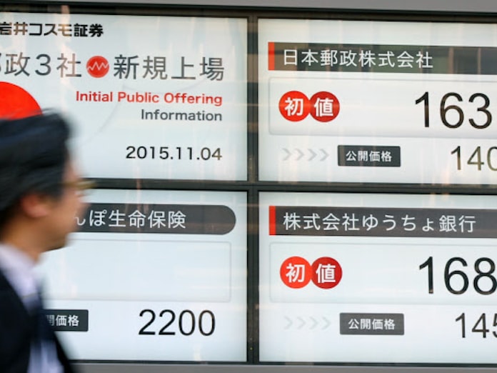 日本郵政3社初値 いずれも公開価格を大幅に上回る 個人の人気の高さ証明 日本経済新聞