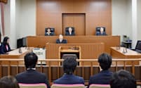 17日、マタハラ訴訟の差し戻し控訴審の判決が言い渡された広島高裁（代表撮影・共同）