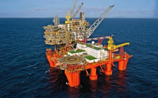 コノコフィリップスは欧州の投資も削減する（英国の北海油田の生産拠点）=企業提供