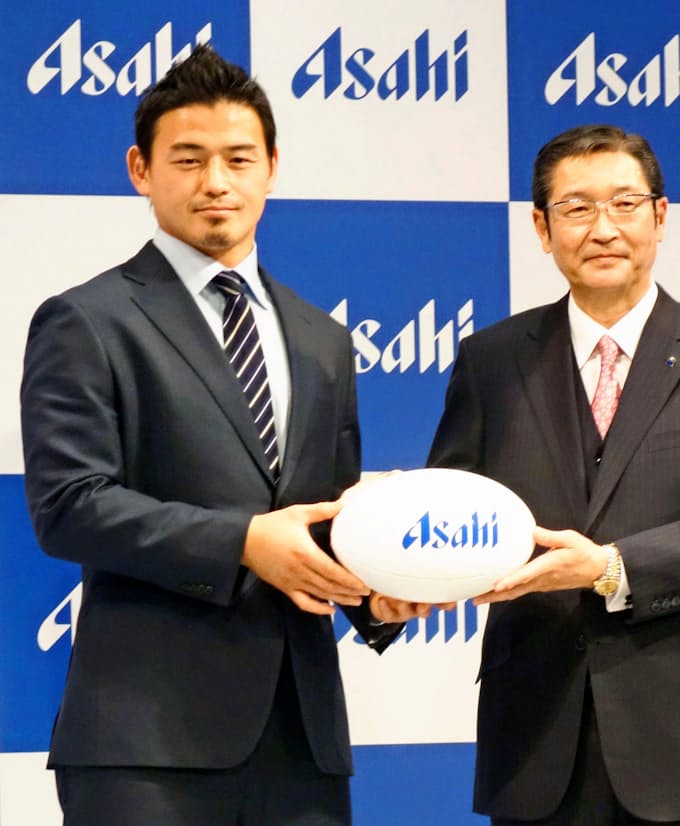 ラグビー五郎丸選手 アサヒビールと契約 共同でスポーツ振興 日本経済新聞