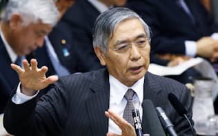 参院予算委で「現時点で追加緩和の必要はない」とした黒田日銀総裁(15日午後)